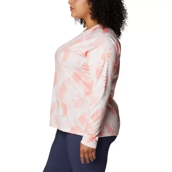 imageColumbia Womens Super Tidal Tee Long SleeveTiki PinkAuroras Print