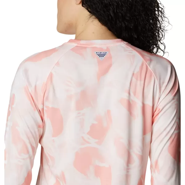 imageColumbia Womens Super Tidal Tee Long SleeveTiki PinkAuroras Print