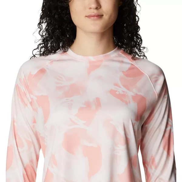 imageColumbia Womens Super Tidal Tee Long SleeveTiki PinkAuroras Print