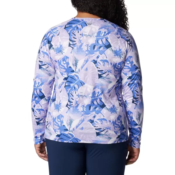 imageColumbia Womens Super Tidal Tee Long SleeveViolet Sea Philo Palms