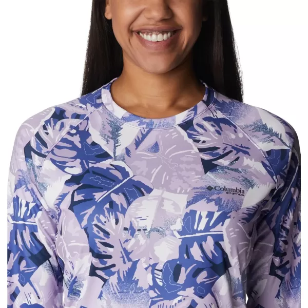 imageColumbia Womens Super Tidal Tee Long SleeveViolet Sea Philo Palms