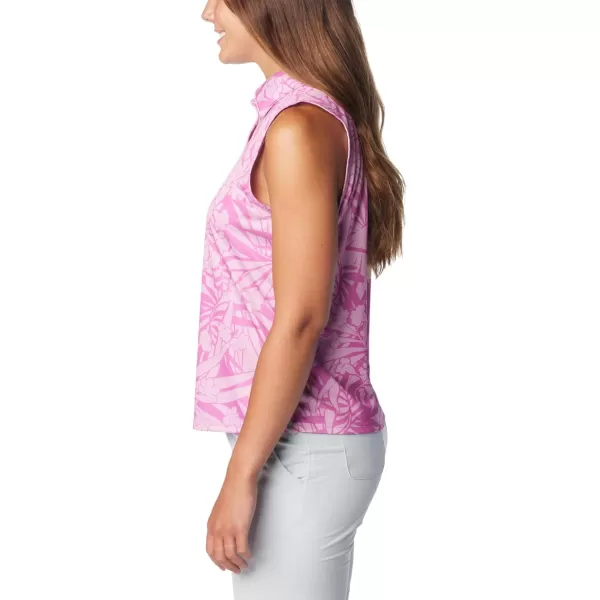 imageColumbia Womens Super Tidal Tee Sleeveless PoloBright Lavender Tropictones