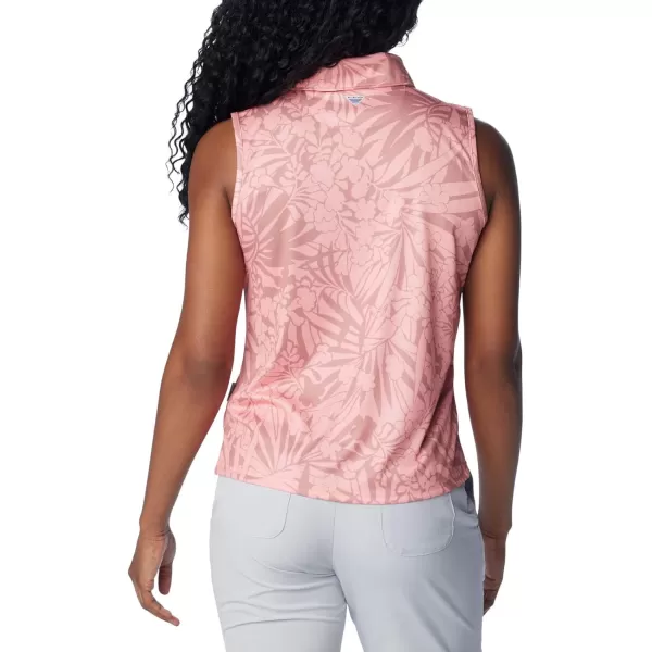 imageColumbia Womens Super Tidal Tee Sleeveless PoloSandalwood Pink Tropictones