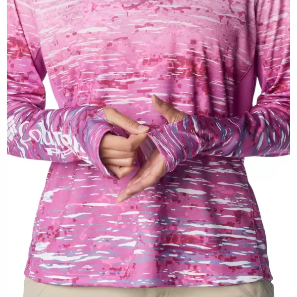 imageColumbia Womens Super Tidal Tee Vent HoodieBright Lavender Digiscale Fade