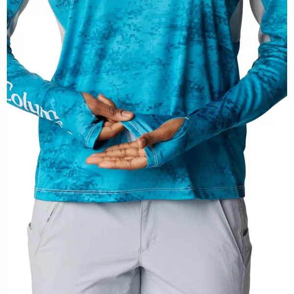 imageColumbia Womens Super Tidal Tee Vent HoodieLight Coral Camo Gradient