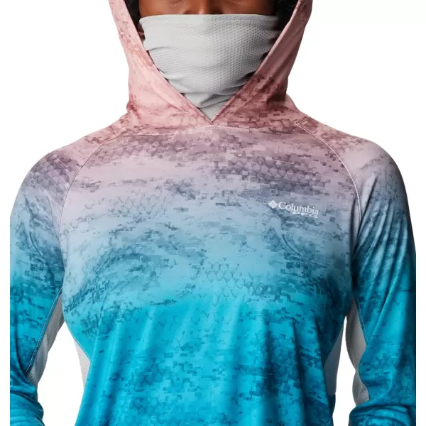imageColumbia Womens Super Tidal Tee Vent HoodieLight Coral Camo Gradient