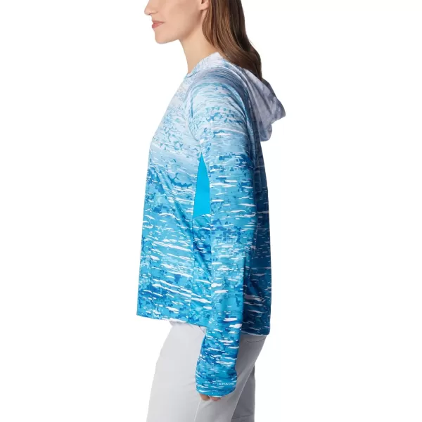 imageColumbia Womens Super Tidal Tee Vent HoodieOcean Blue Digiscale Fade