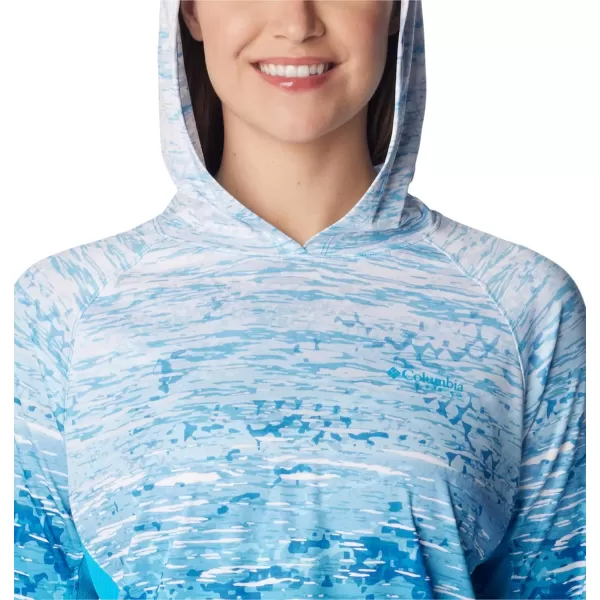 imageColumbia Womens Super Tidal Tee Vent HoodieOcean Blue Digiscale Fade