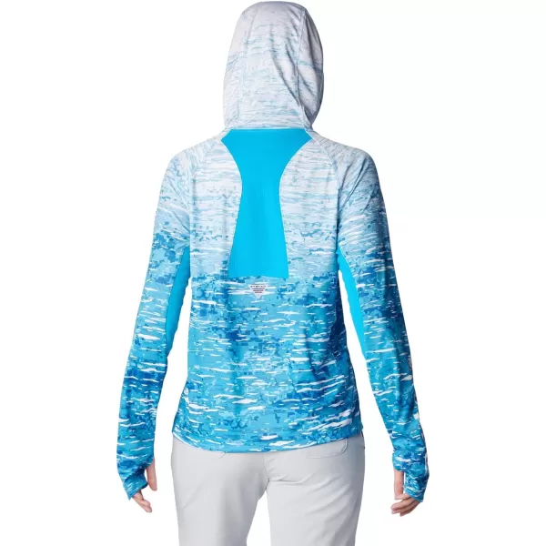imageColumbia Womens Super Tidal Tee Vent HoodieOcean Blue Digiscale Fade
