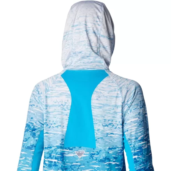 imageColumbia Womens Super Tidal Tee Vent HoodieOcean Blue Digiscale Fade