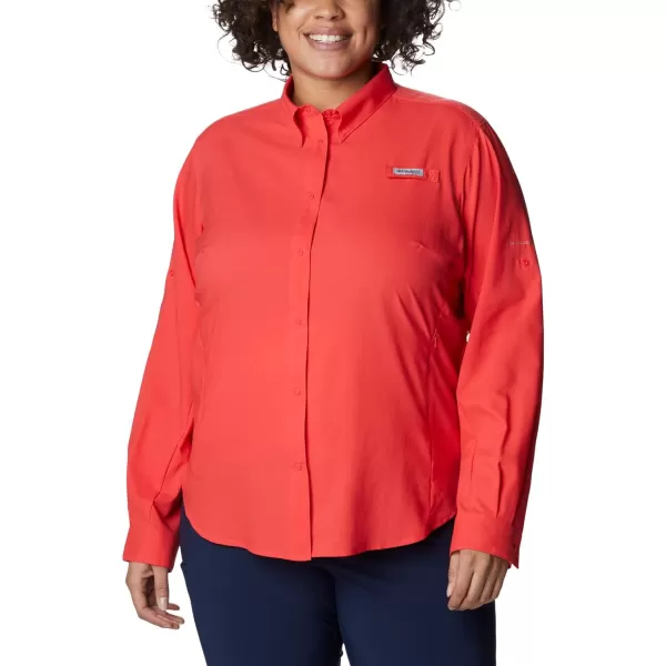 imageColumbia Womens Tamiami Ii Long Sleeve ShirtRed Hibiscus