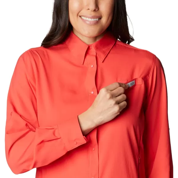 imageColumbia Womens Tamiami Ii Long Sleeve ShirtRed Hibiscus