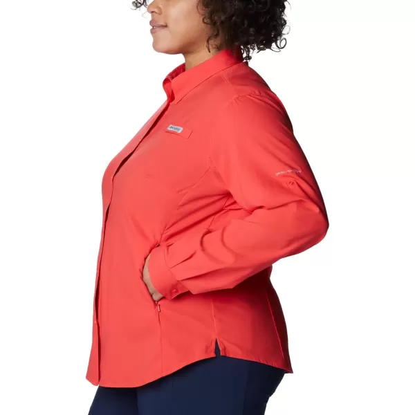 imageColumbia Womens Tamiami Ii Long Sleeve ShirtRed Hibiscus