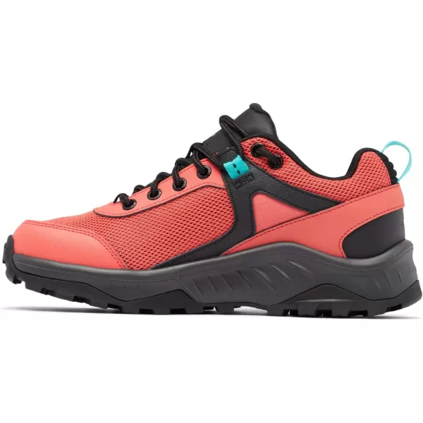 imageColumbia Womens Trailstorm Ascend Waterproof Hiking ShoeRed Coral  Bright Aqua