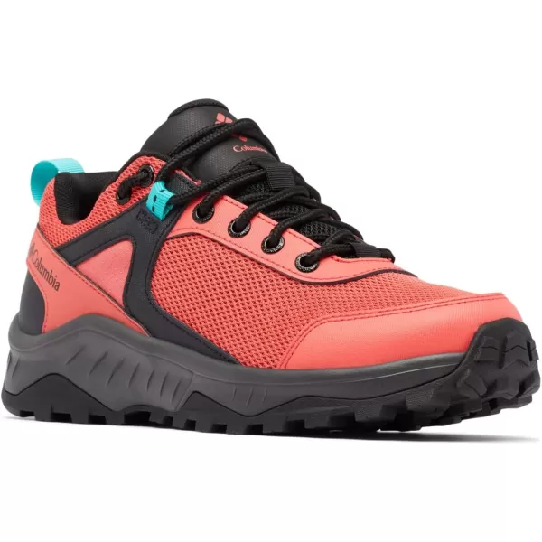 imageColumbia Womens Trailstorm Ascend Waterproof Hiking ShoeRed Coral  Bright Aqua