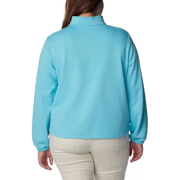 imageColumbia Womens Trek French Terry Half Zip UpdateAquamarine