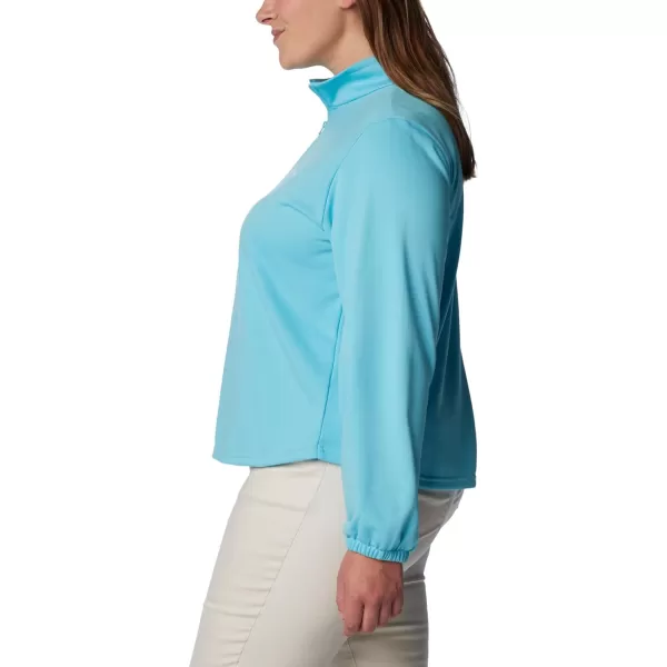 imageColumbia Womens Trek French Terry Half Zip UpdateAquamarine