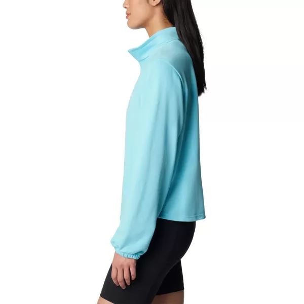 imageColumbia Womens Trek French Terry Half Zip UpdateAquamarine