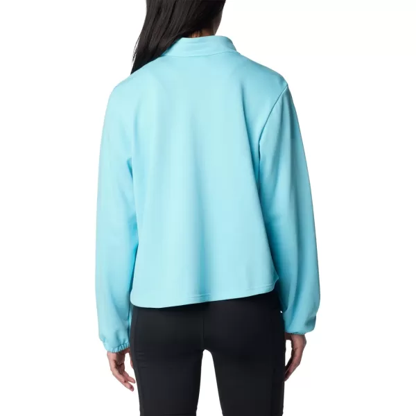 imageColumbia Womens Trek French Terry Half Zip UpdateAquamarine