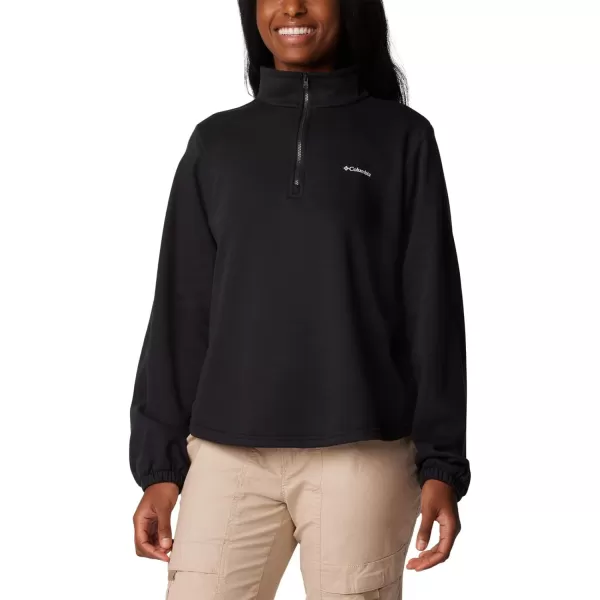 imageColumbia Womens Trek French Terry Half Zip UpdateBlack