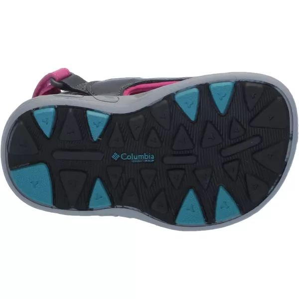 imageUnisexChild Techsun 3 Strap Sandal SportPink IcePacific Rim