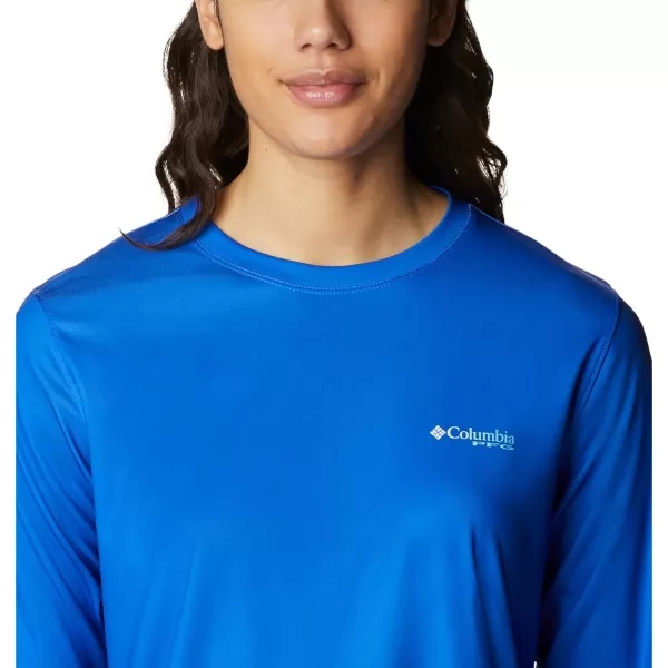 imageWomens Tidal Tee PFG Fish Flag LsBlue MacawGulf Stream Gradient