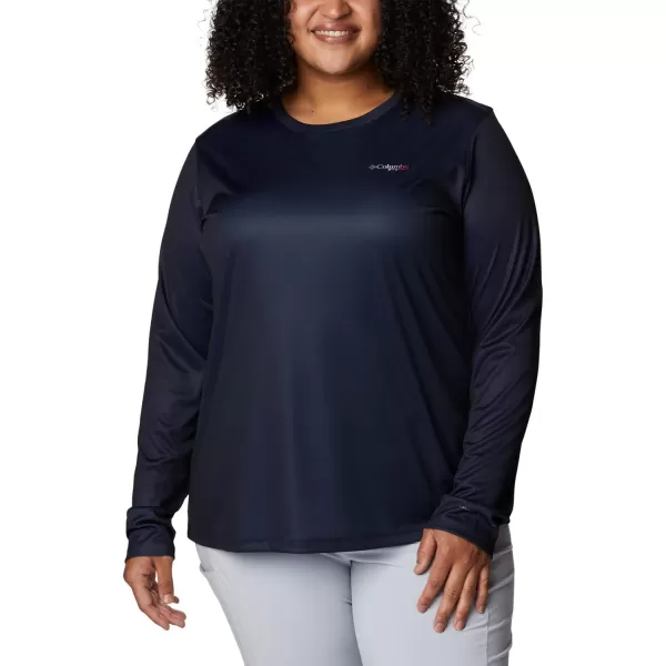 imageWomens Tidal Tee PFG Fish Flag LsCollegiate NavyFish Flag Ombre