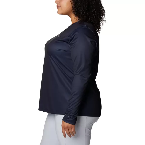 imageWomens Tidal Tee PFG Fish Flag LsCollegiate NavyFish Flag Ombre