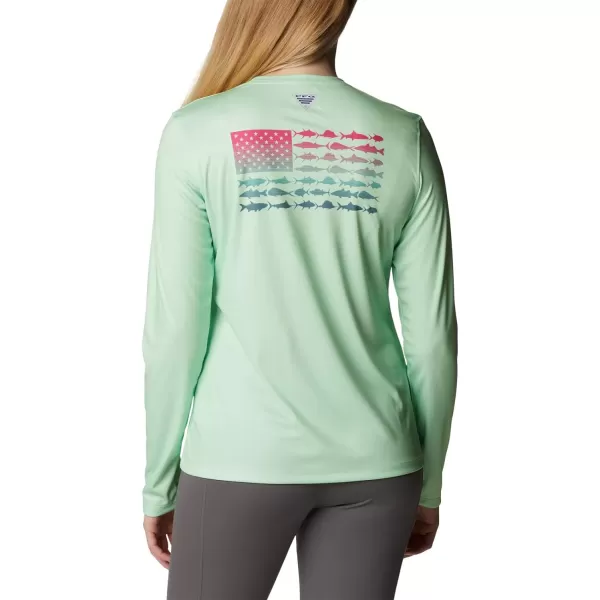 imageWomens Tidal Tee PFG Fish Flag LsKey WestCactus Pink Gradient