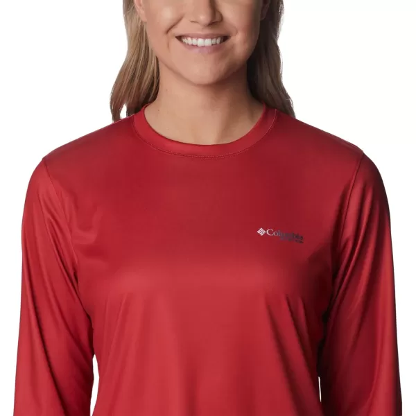 imageWomens Tidal Tee PFG Fish Flag LsRed SparkBluestone Gradient