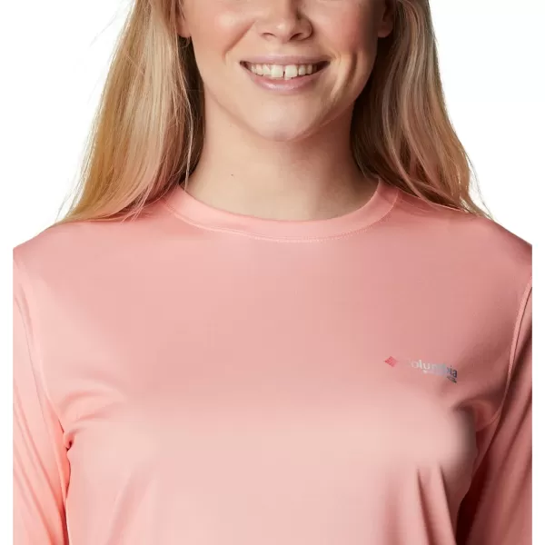 imageWomens Tidal Tee PFG Fish Flag LsTiki PinkNeon Sunrise Gradient