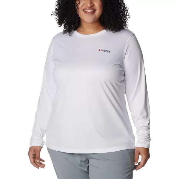 imageWomens Tidal Tee PFG Fish Flag LsWhiteFish Flag Ombre