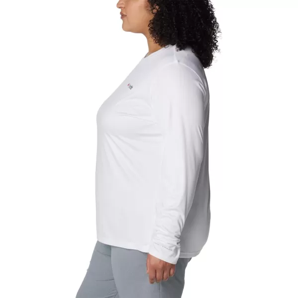 imageWomens Tidal Tee PFG Fish Flag LsWhiteFish Flag Ombre