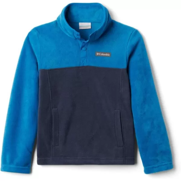 imageColumbia Baby Steens MTN 14 Snap Fleece PullOverCollegiate Navy  Bright Indigo