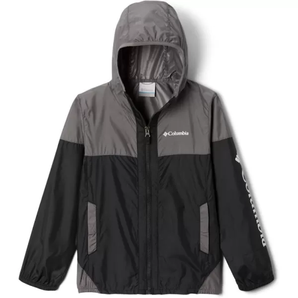 imageColumbia Boys Flash Challenger WindbreakerBlackCity Grey