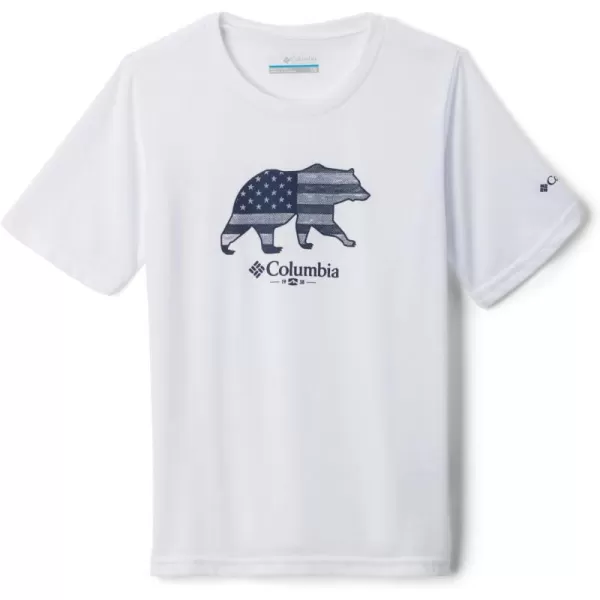 imageColumbia Boys La Poudre Pass Short Sleeve TeeWhite  Abearica