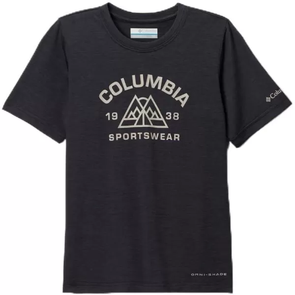 imageColumbia Boys Mount Echo Short Sleeve Graphic ShirtBlackPeaked Badge