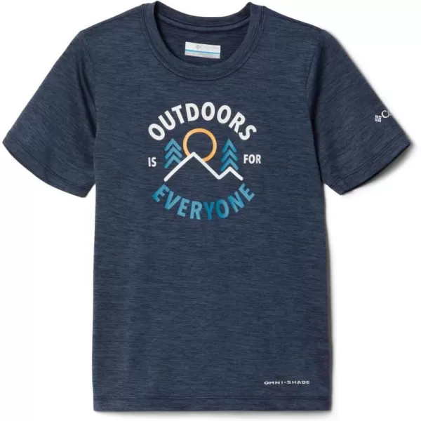 imageColumbia Boys Mount Echo Short Sleeve Graphic ShirtCollegiate Navy Heather All Together