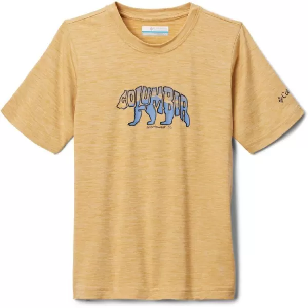 imageColumbia Boys Mount Echo Short Sleeve Graphic ShirtLight CamelBearly Stroll