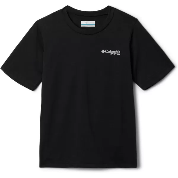 imageColumbia Boys PFG Short Sleeve Graphic TeeBlackFish Flag Fade Graphic