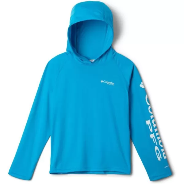 imageColumbia Boys PFG Terminal Tackle HoodieOcean BlueWhite Logo