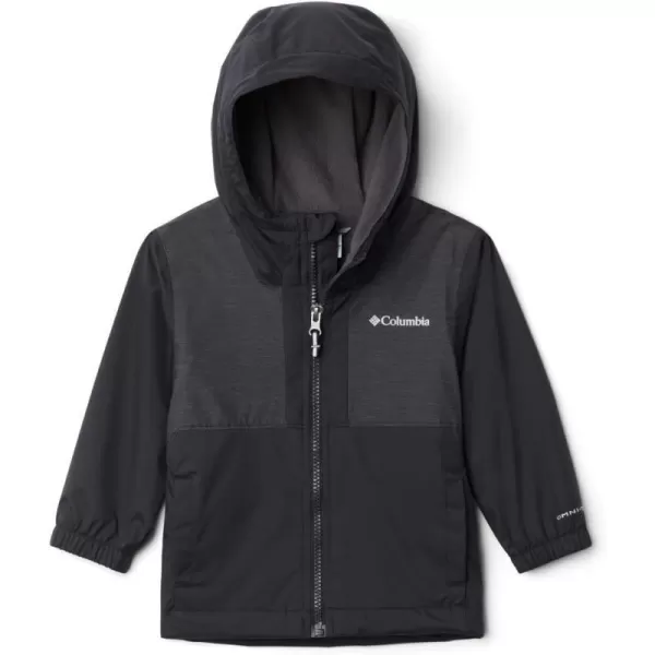 imageColumbia Boys Rainy Trails Fleece Lined JacketBlackBlack Slub