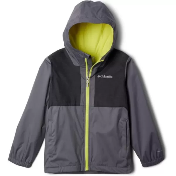 imageColumbia Boys Rainy Trails Fleece Lined JacketCity GreyBlack Slub