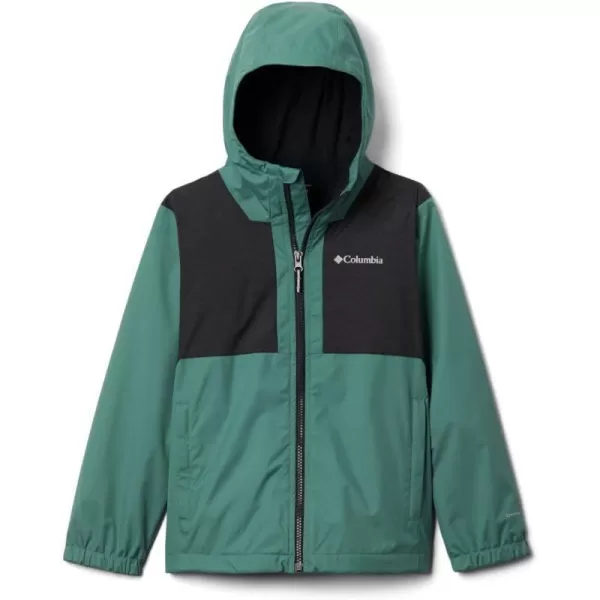 imageColumbia Boys Rainy Trails Fleece Lined JacketThyme GreenBlack Slub