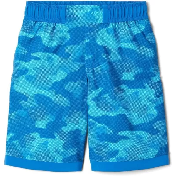 imageColumbia Boys Sandy Shores Boardshort MoistureWicking UV Sun ProtectionBright Indigo Spotted Camo