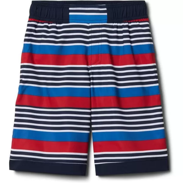 imageColumbia Boys Sandy Shores Boardshort MoistureWicking UV Sun ProtectionCollegiate Navy Milo Stripe