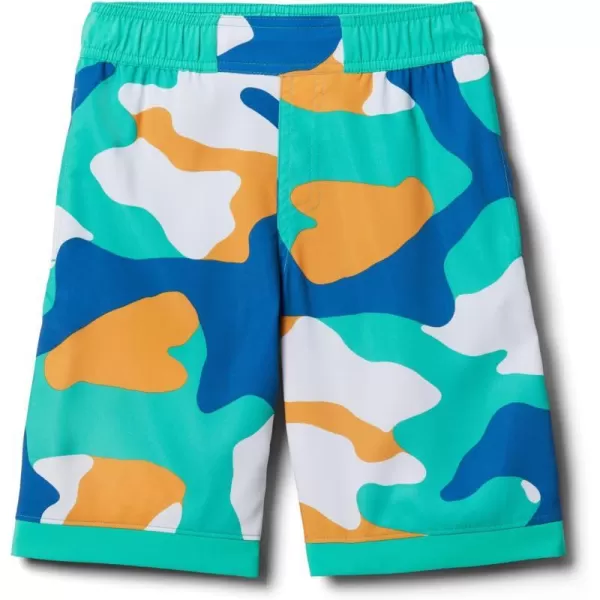 imageColumbia Boys Sandy Shores Boardshort MoistureWicking UV Sun ProtectionElectric Turquoise Mod Camo