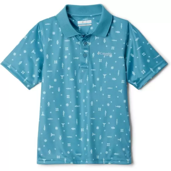 imageColumbia Boys Super Slack Tide PoloCanyon Blue One Fishtiki Toss