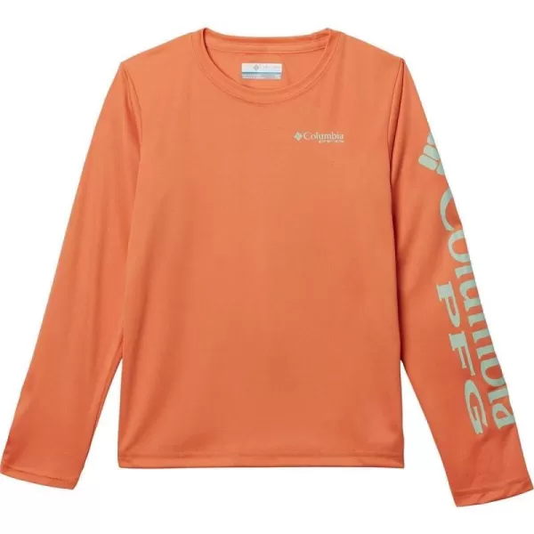 imageColumbia Boys Terminal Tackle Long Sleeve TeeDusty OrangeNew Mint Logo
