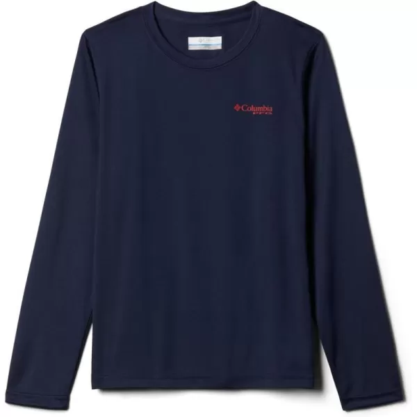 imageColumbia Boys Terminal Tackle PFG Fish Flag Long SleeveCollegiate NavyRed Spark